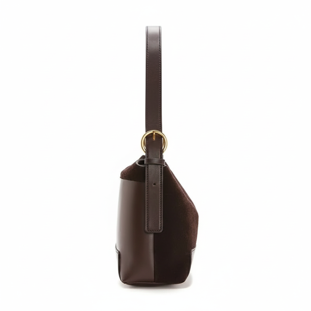 Sac chocolat vue de côté