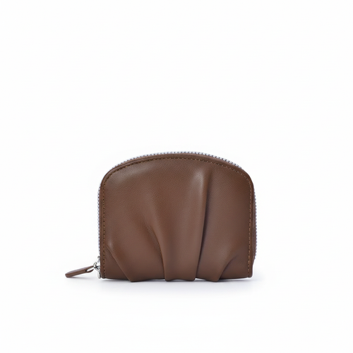 Porte-monnaie marron ombre contact