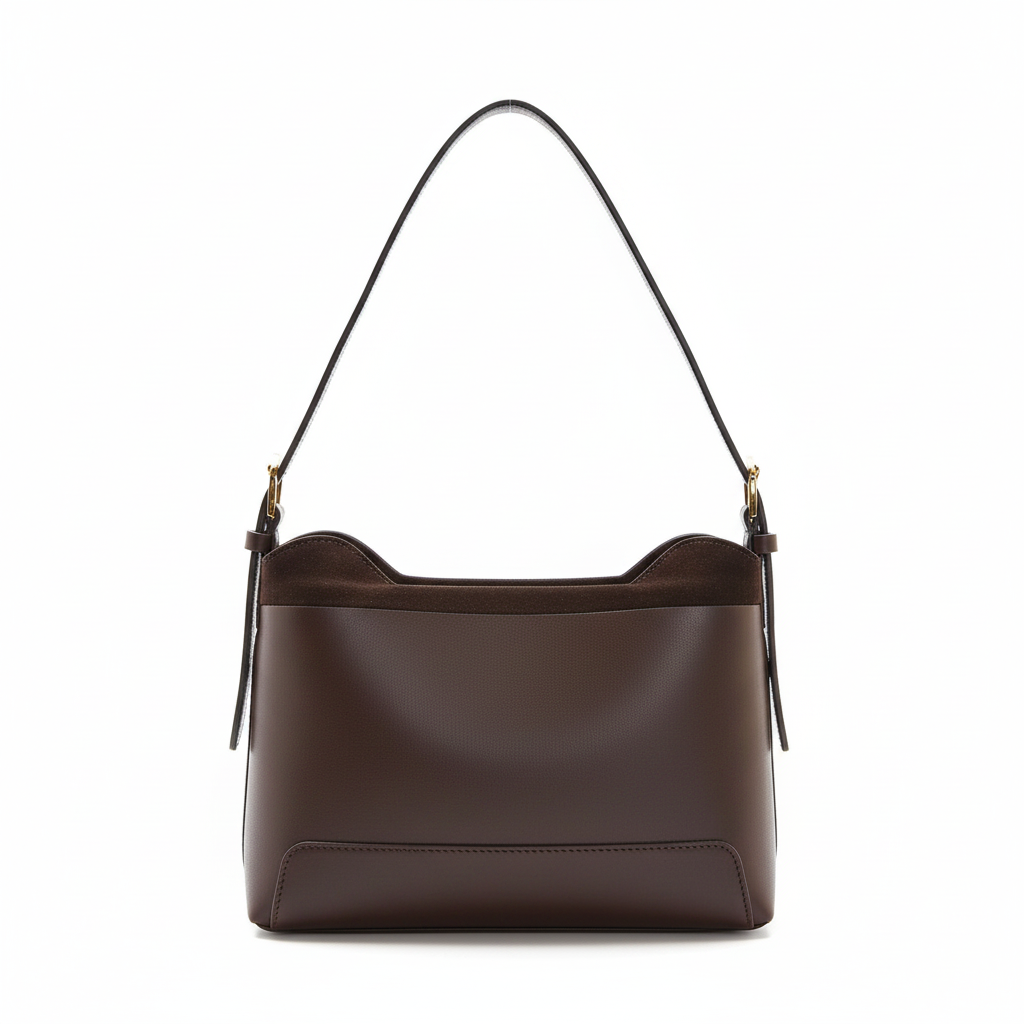 Sac chocolat vue de face